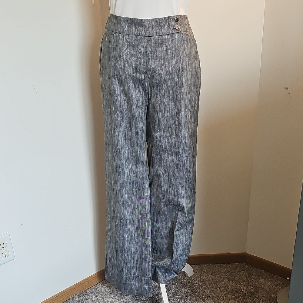 White House Black Market Charcoal Boot Leg Pants